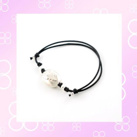 Braccialetto-con-pepita-in-argento-naturale-di-Synergos Braccialetto-con-pepita-in-argento-naturale-di-Synergos