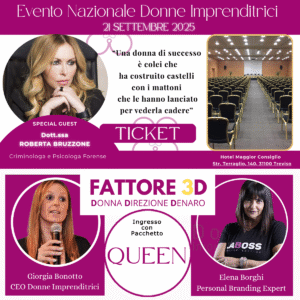 Queen_ticket_Evento_Nazionale_Circuito_Donne_Imprenditrici_Ospite_Roberta_Bruzzone_Treviso