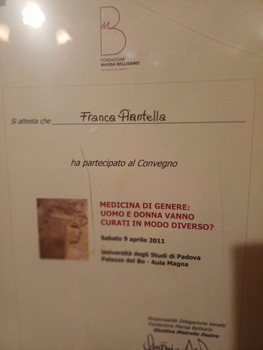 Non ho un’attività, sono un’esperta in pari opportunità e mi piace informarmi su quello che fanno le donne
